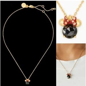 Kate Spade New York X Disney Minnie Pendant Necklace NWT